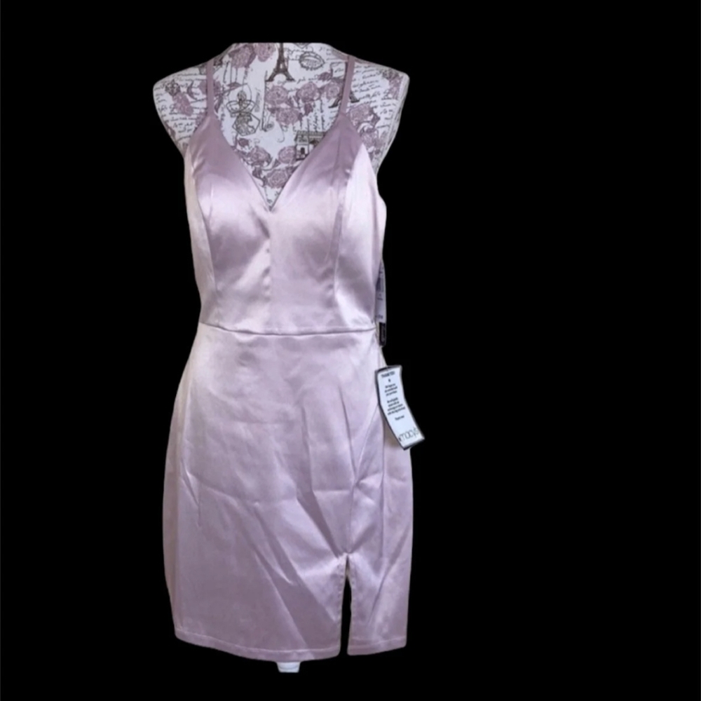 Juniors satin dress